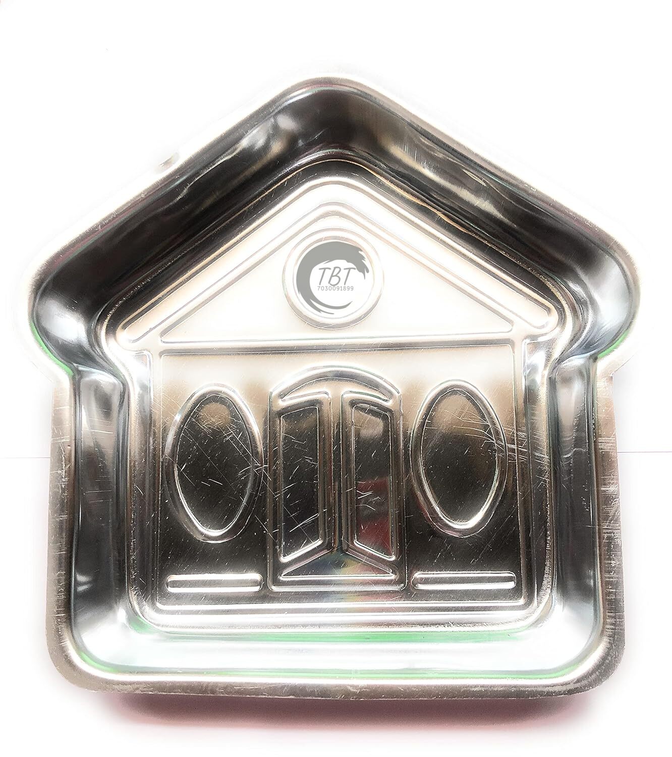 Aluminium House/Home/Hut Shape Cake Mould - 750GM