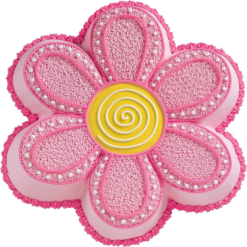 Flower Shaped Aluminium Cake Mould Cake Tin - 6x2 Inch