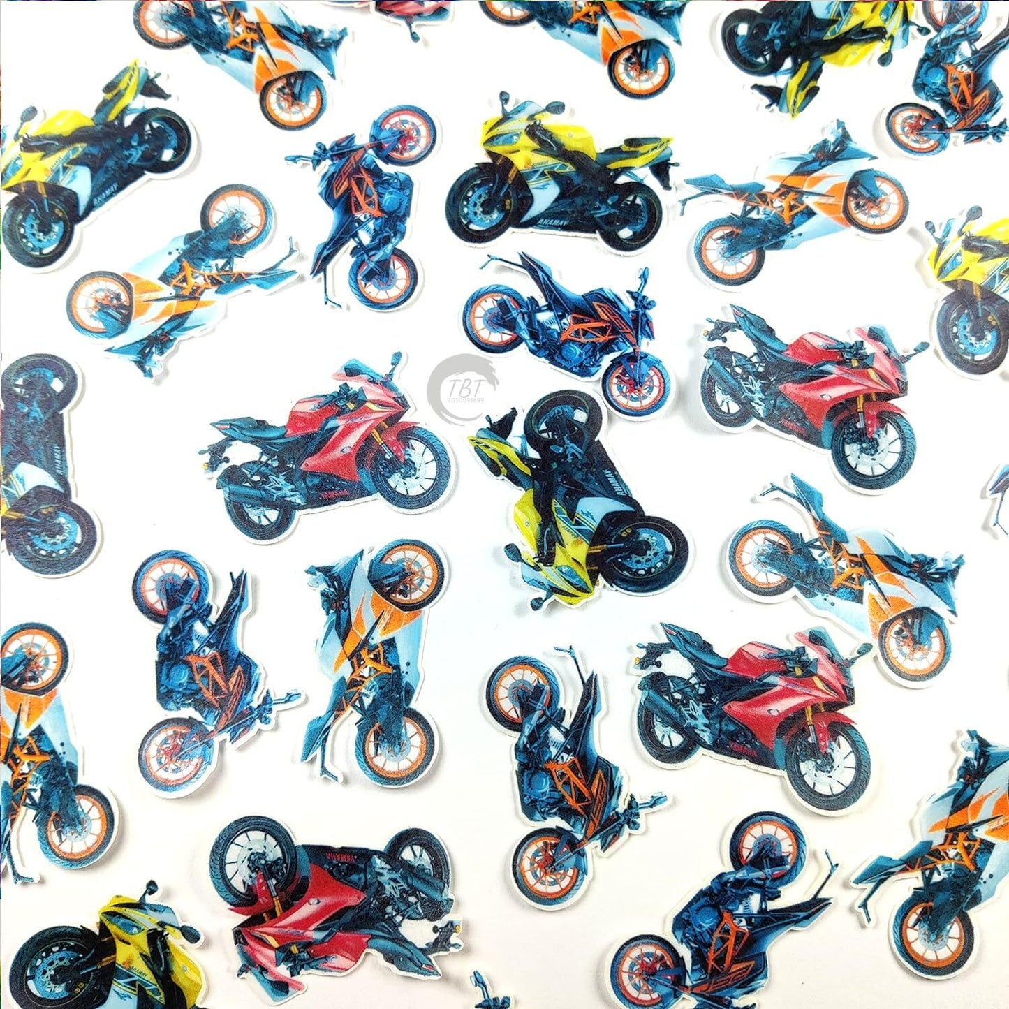 Bikes Edible Pre-Cut Wafer Paper