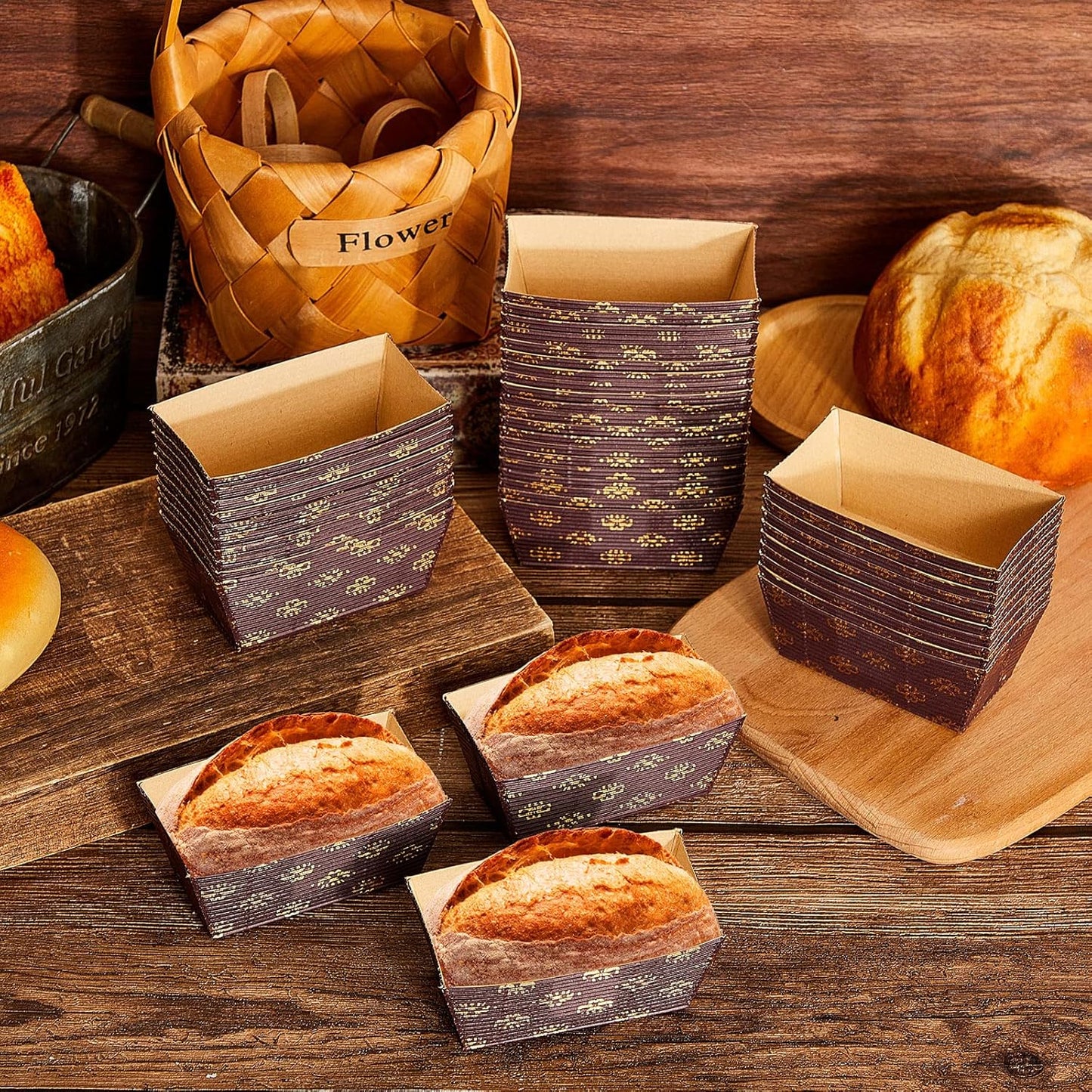 Paper Small Plumpy Loaf Pan Mold