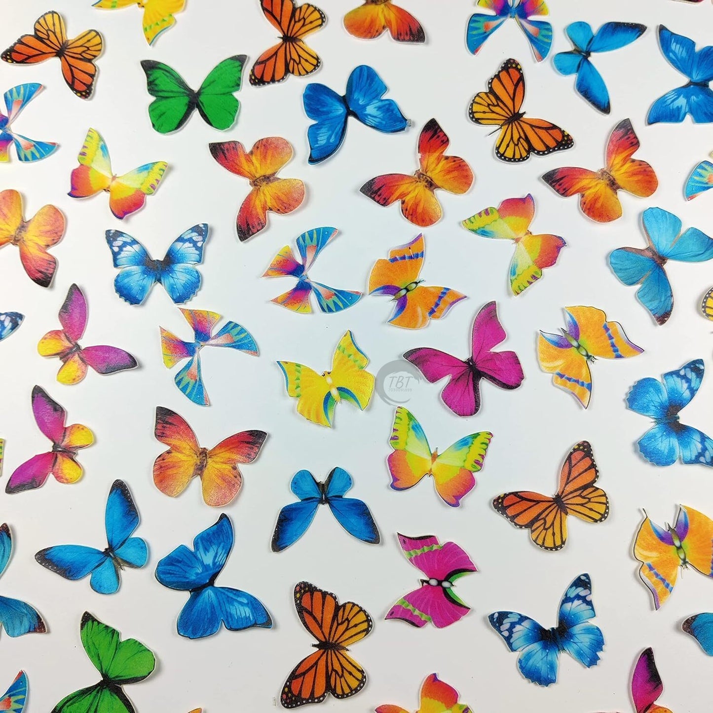 Mixed Color Butterfly Edible Pre-Cut Wafer Paper
