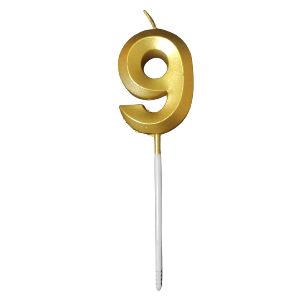 9 Nine Golden Number Candle
