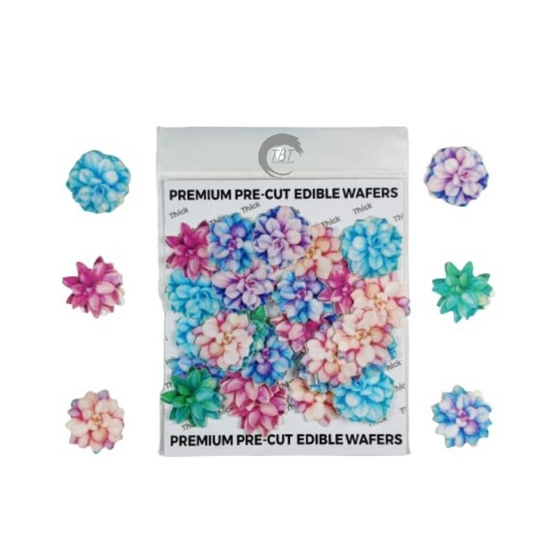 Edible Pre-Cut Flowers Wafer Paper #5