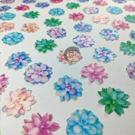 Edible Pre-Cut Flowers Wafer Paper #5
