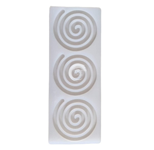 3 Cavity Circle Chakri Silicone Garnishing Sheet