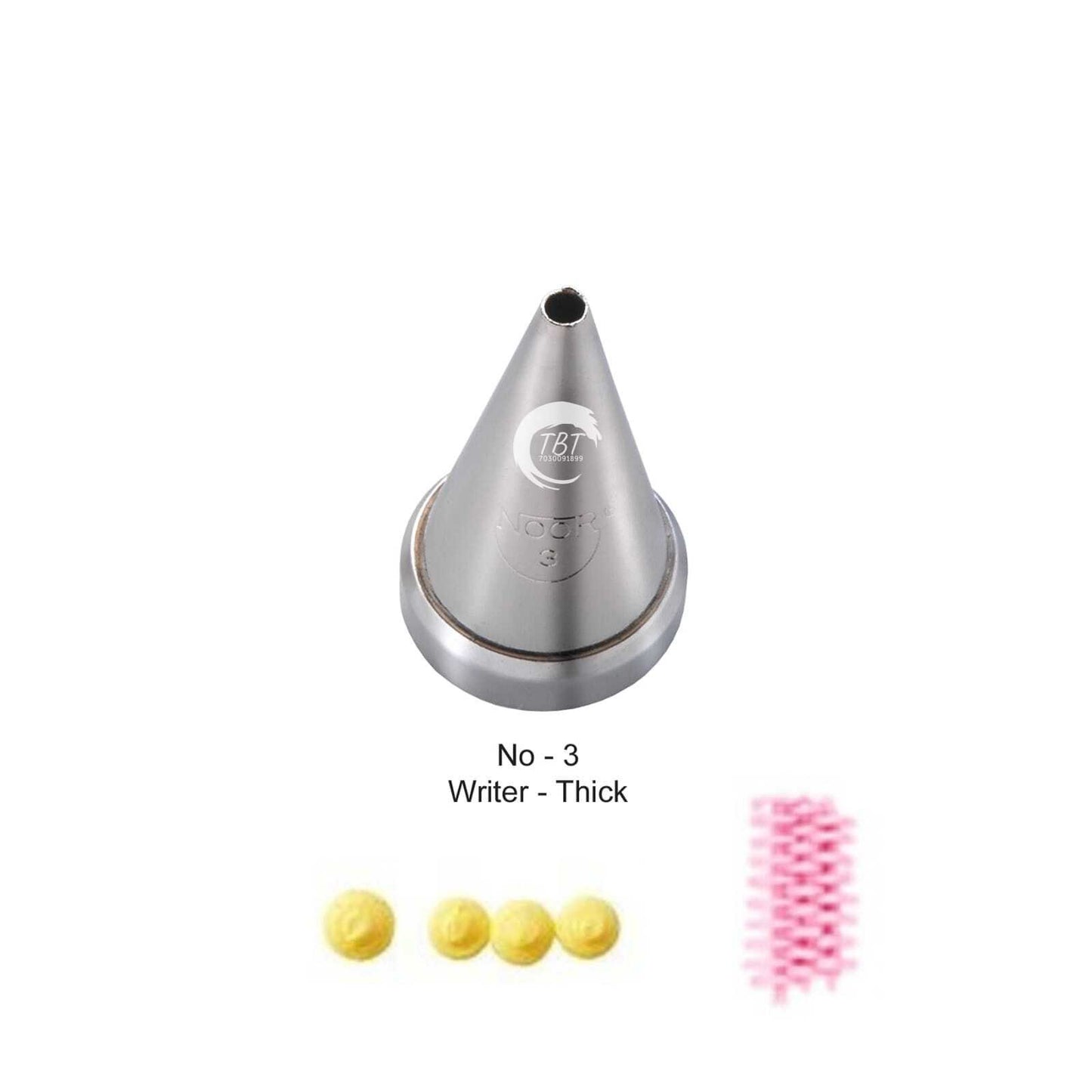 Noor Icing Piping Writer Thick Nozzle - No3