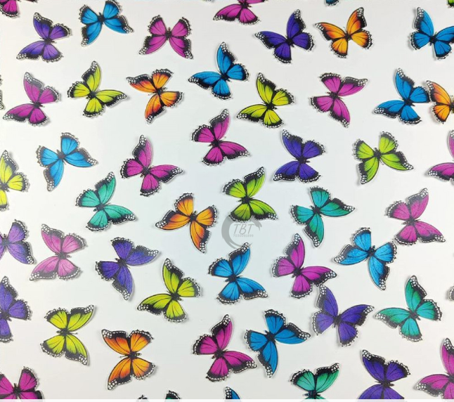 Mix Small Size Butterfly Edible Pre-Cut Wafer Paper
