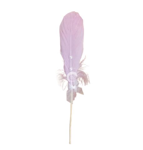 Purple Feather With Pearl