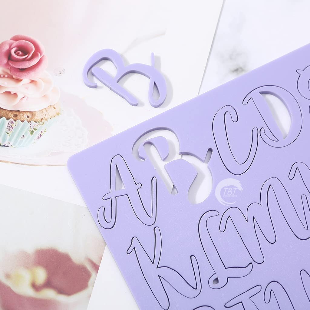 Funky DIY Acrylic Uppercase Alphabet Letter Embossed Stamp