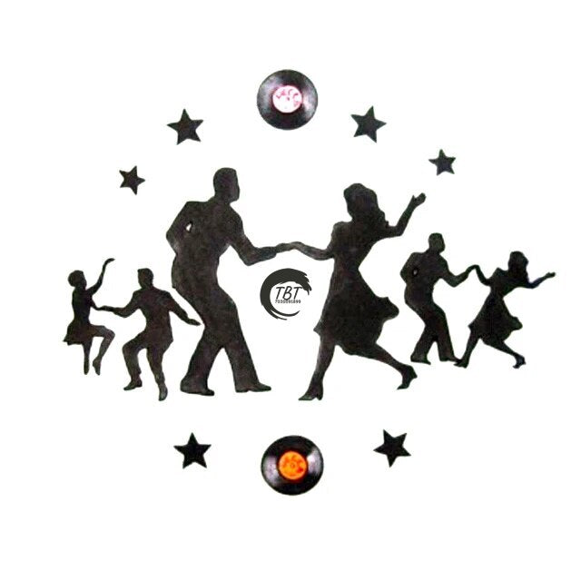 Dancing Couple Silhouette Cookie Cutter Set