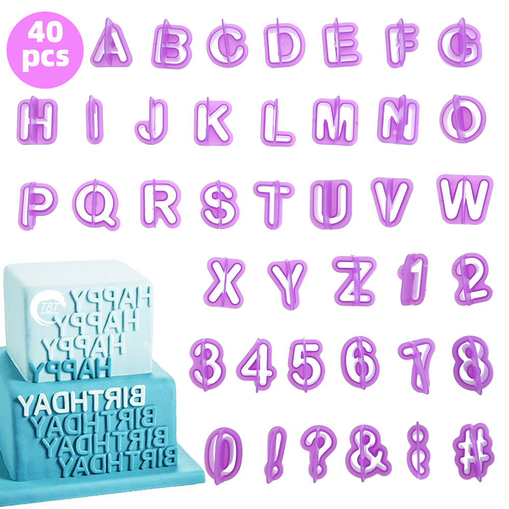 Small Alphabet Number Cookie And Fondant Cutter