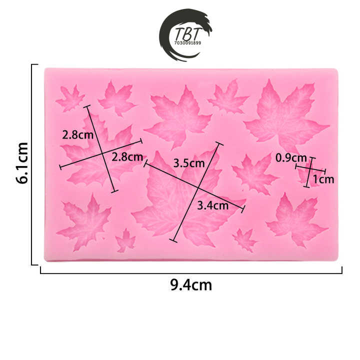 Maple Leaves Silicone Fondant Mold