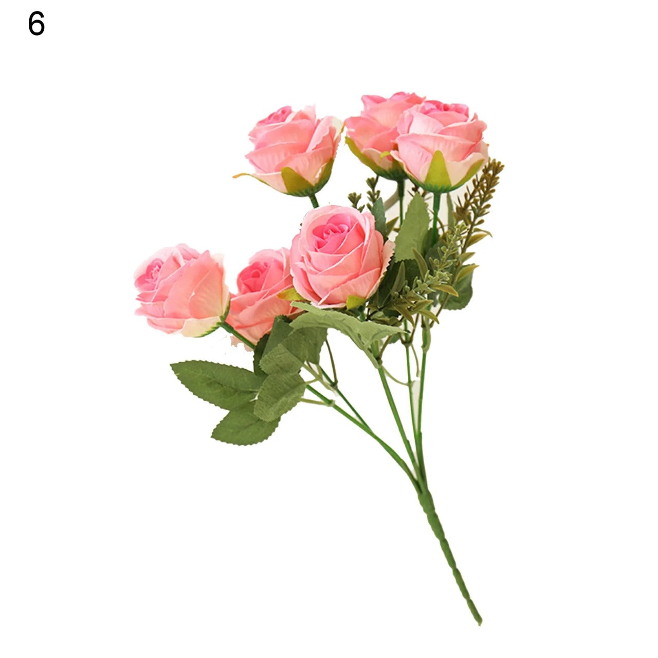 Rose Artificial Flower Bunch For Cake Decoration - (1 Bunch)