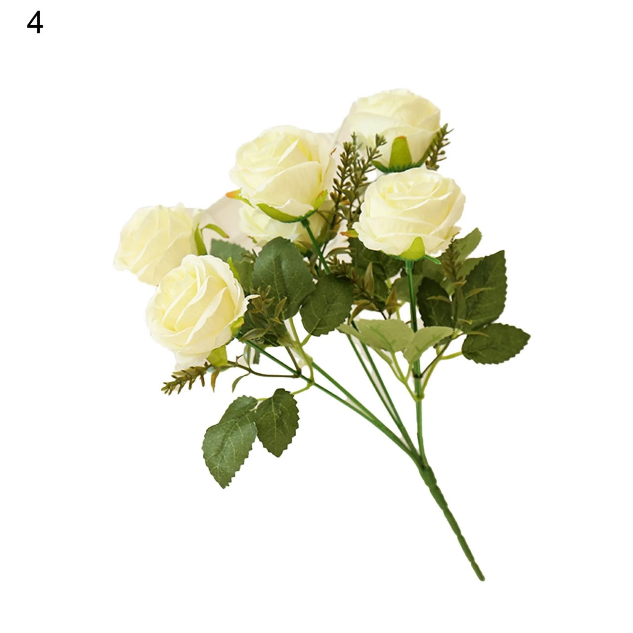 Rose Artificial Flower Bunch For Cake Decoration - (1 Bunch)