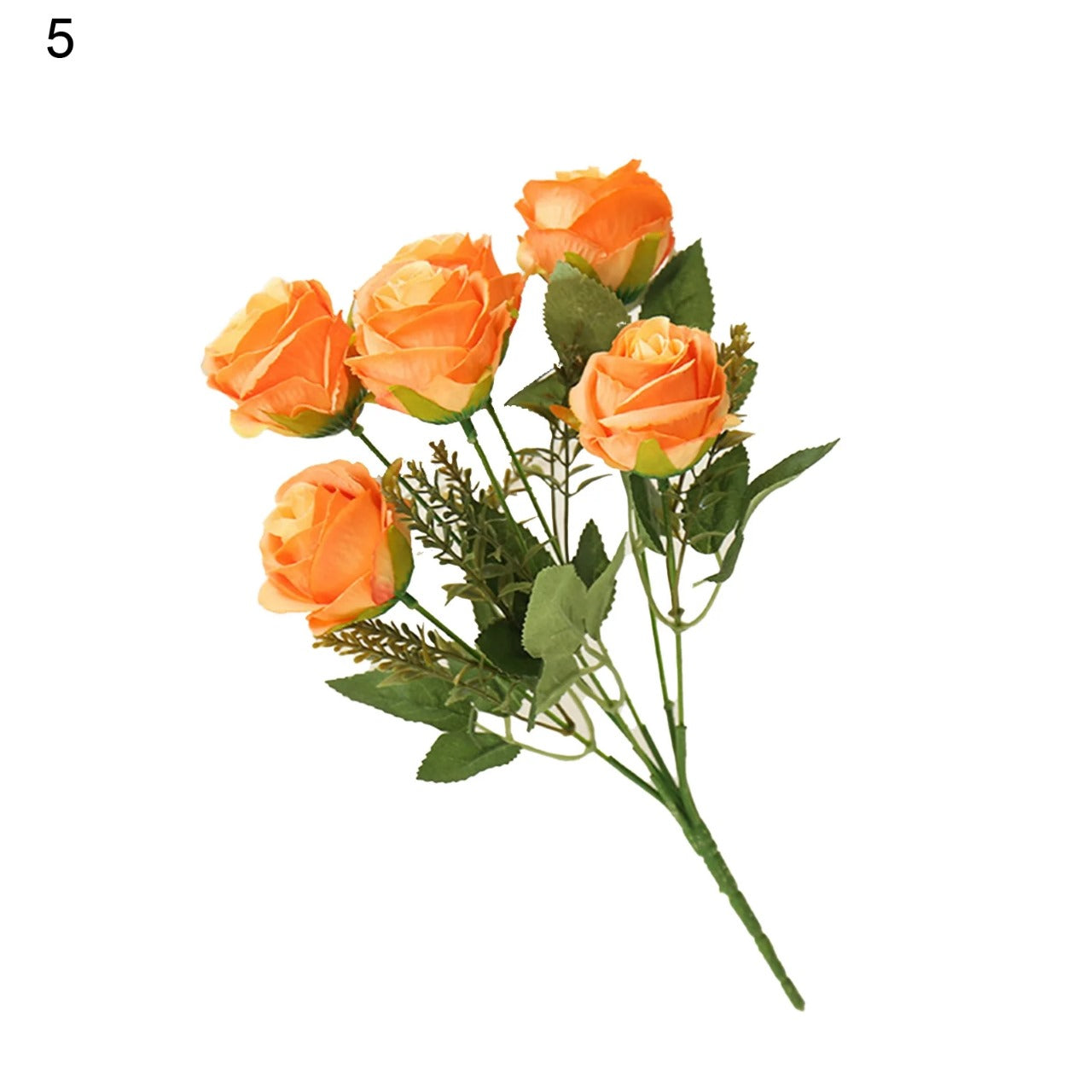 Rose Artificial Flower Bunch For Cake Decoration - (1 Bunch)