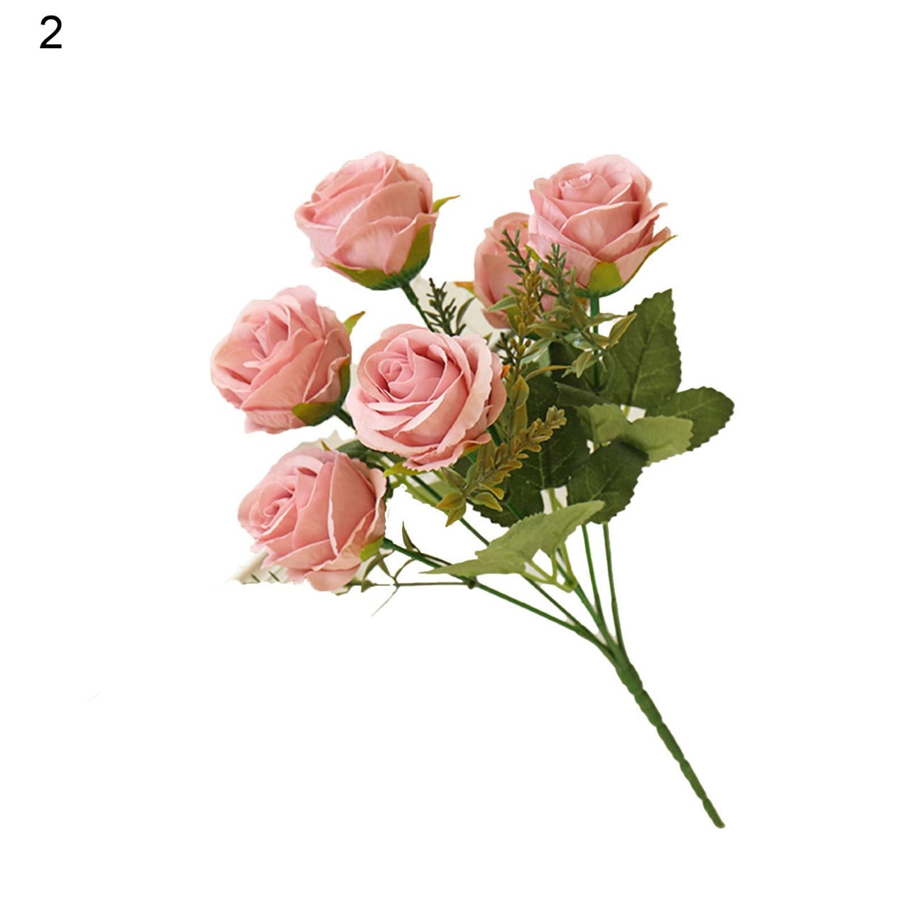 Rose Artificial Flower Bunch For Cake Decoration - (1 Bunch)
