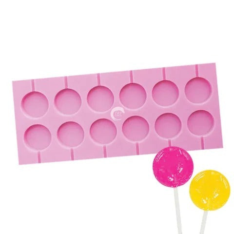 12 Cavity Silicone Lollipop Candy Mold