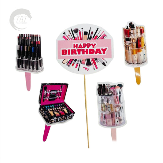 Makeup Paper Theme Topper Set