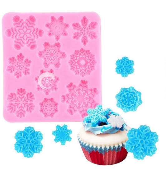 3D Snowflake Silicone Fondant Mold