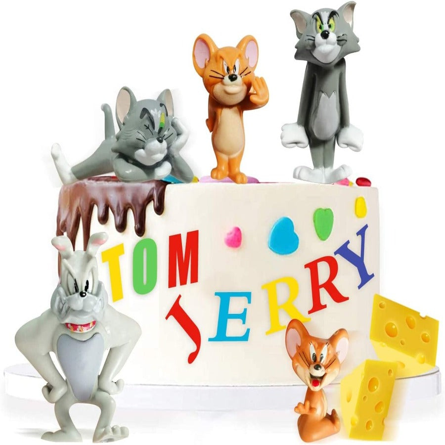 Tom & Jerry Cake Decoration Toy { Set Of 5 Piece }