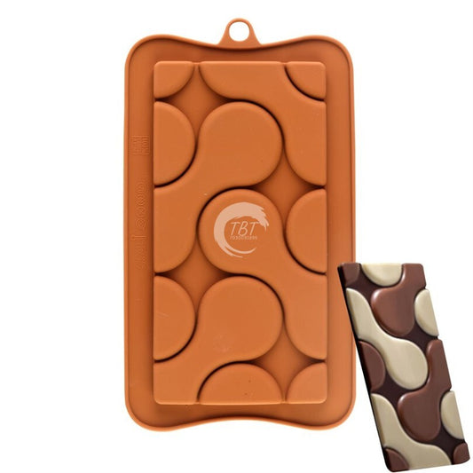 Flow Shape Silicone Chocolate Bar Mold