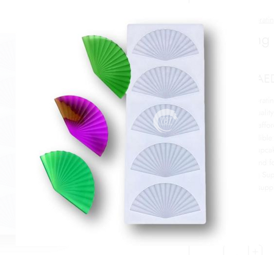 Folding Fan Silicone Chocolate Garnishing Sheet