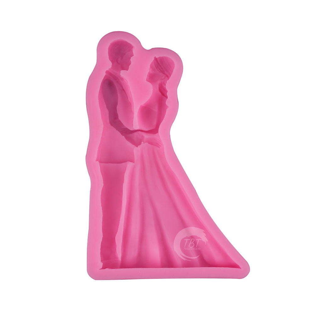 Wedding Couple Silicone Fondant Mold