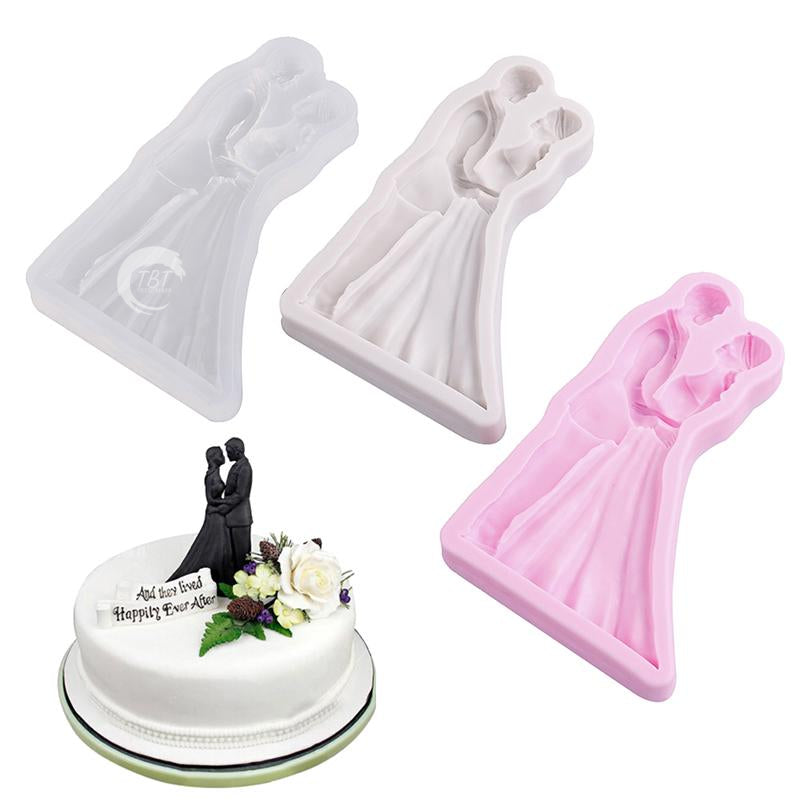 Wedding Couple Silicone Fondant Mold