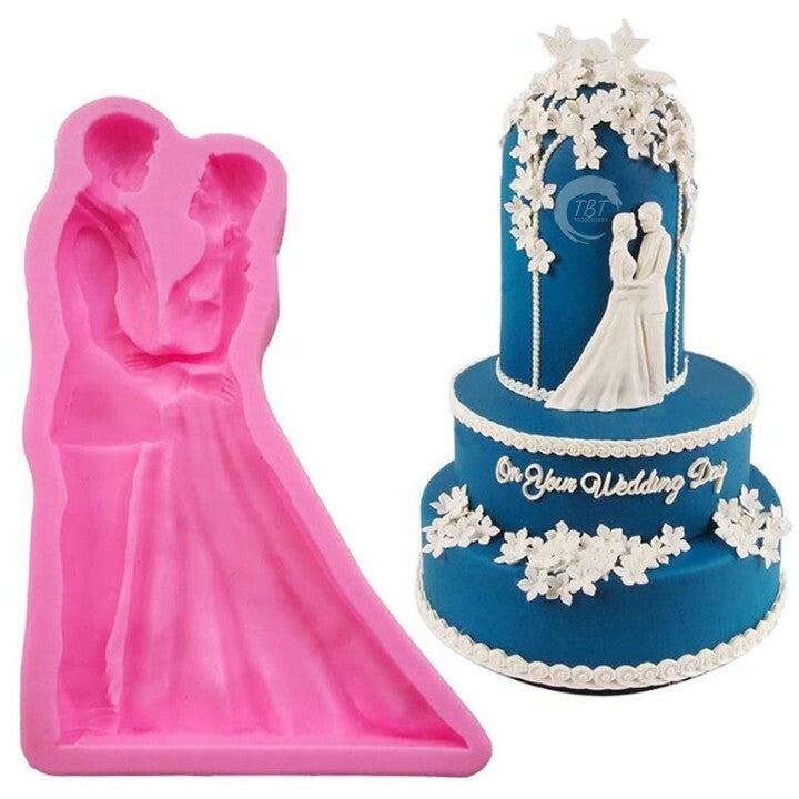 Wedding Couple Silicone Fondant Mold