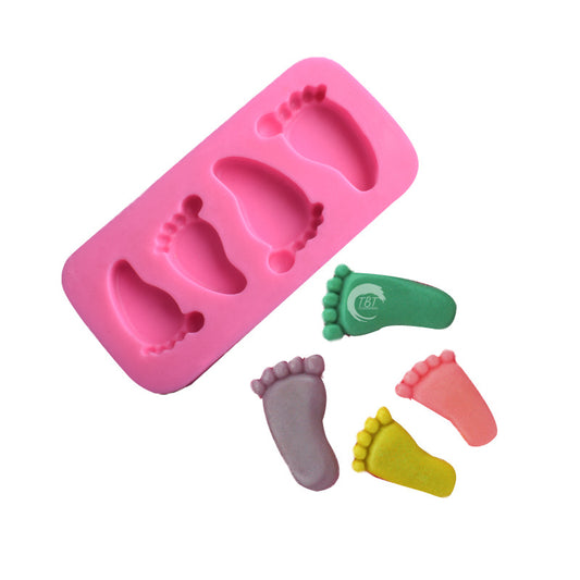 Mini Baby Feet Silicone Fondant Mold