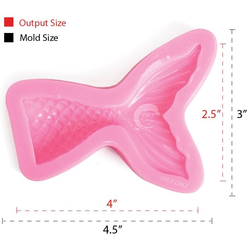 Big Size Mermaid Fish Tail Silicone Fondant Mold