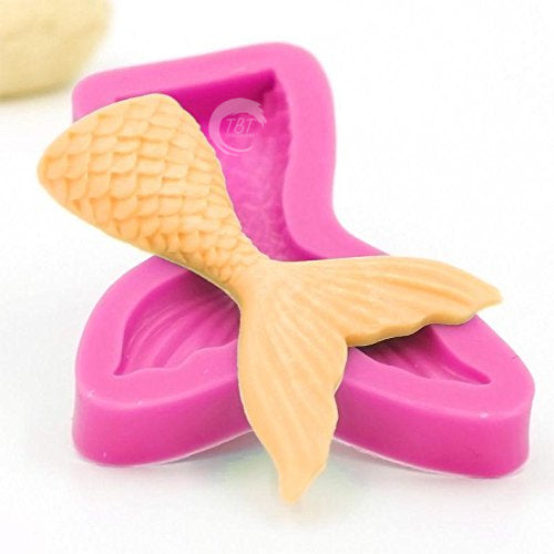 Small Mermaid Fish Tail Silicone Fondant Mold