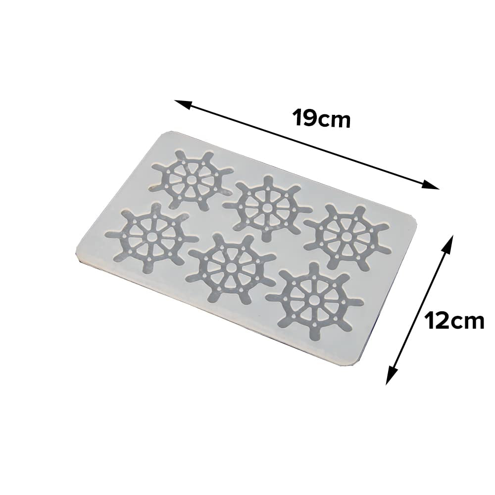 Wheel Pattern Silicone Chocolate Garnishing Sheet Mold