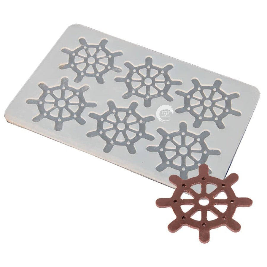 Wheel Pattern Silicone Chocolate Garnishing Sheet Mold