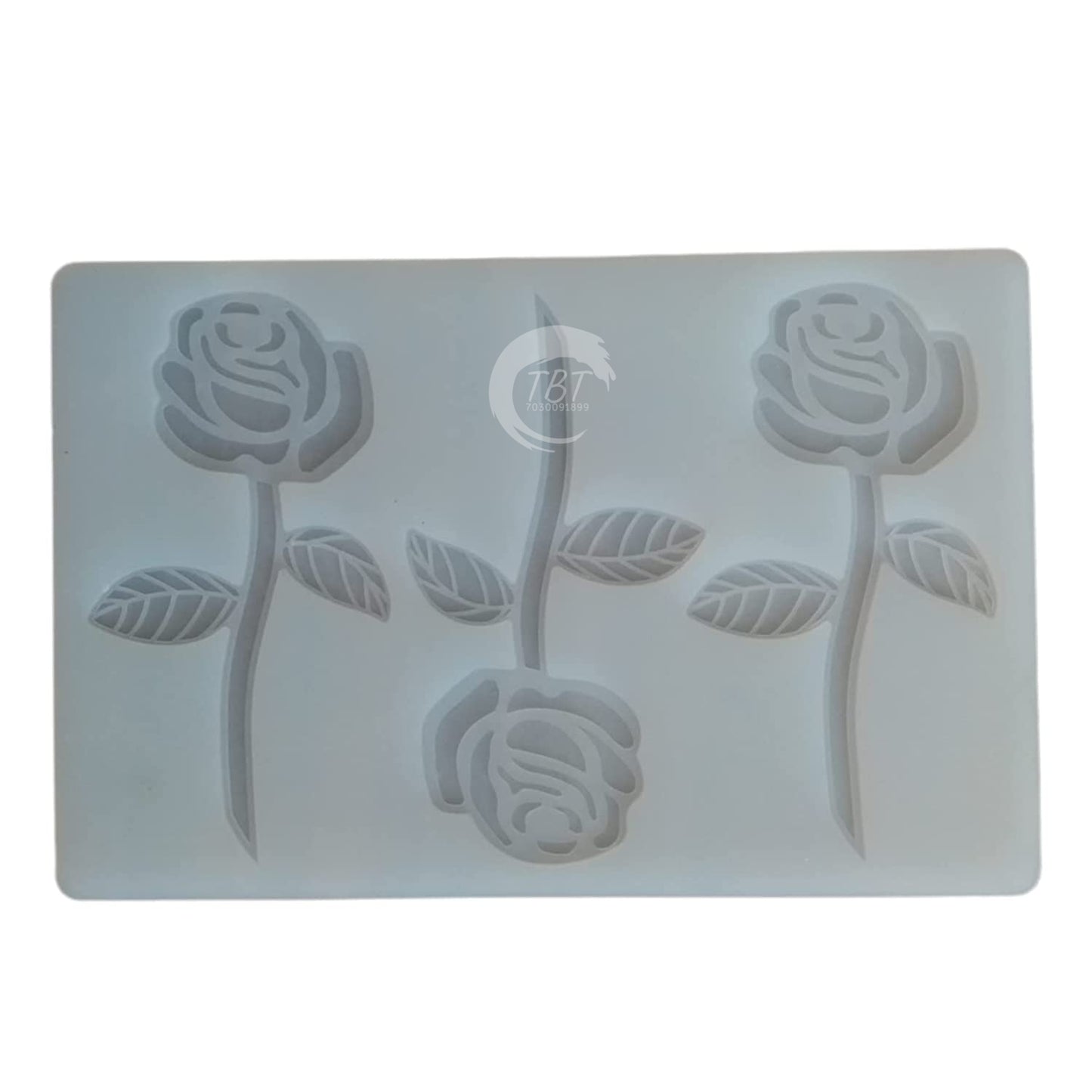 Rose Shape Silicon Chocolate Garnish Sheet Mold
