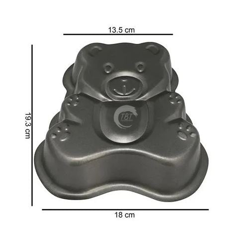 Teddy Shaped Metallic Cake Mould, Cake Tin