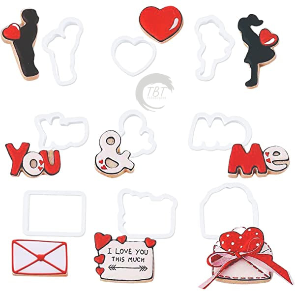 Valentine's Day Special Cookie Cutter { Pack of 9 Piece }