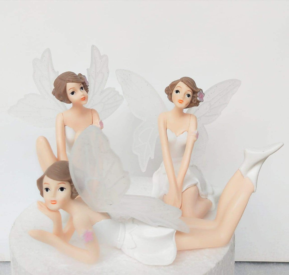 Fairy Angel Dolls Fairies Cake Toy Topper { Set Of 3 Piece }
