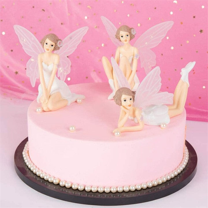 Fairy Angel Dolls Fairies Cake Toy Topper { Set Of 3 Piece }