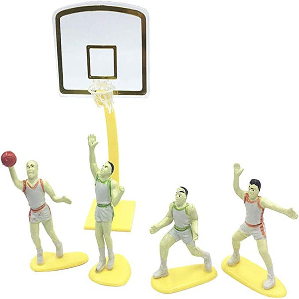 Basketball Team Sport Game Cake Decoration Toy Set
