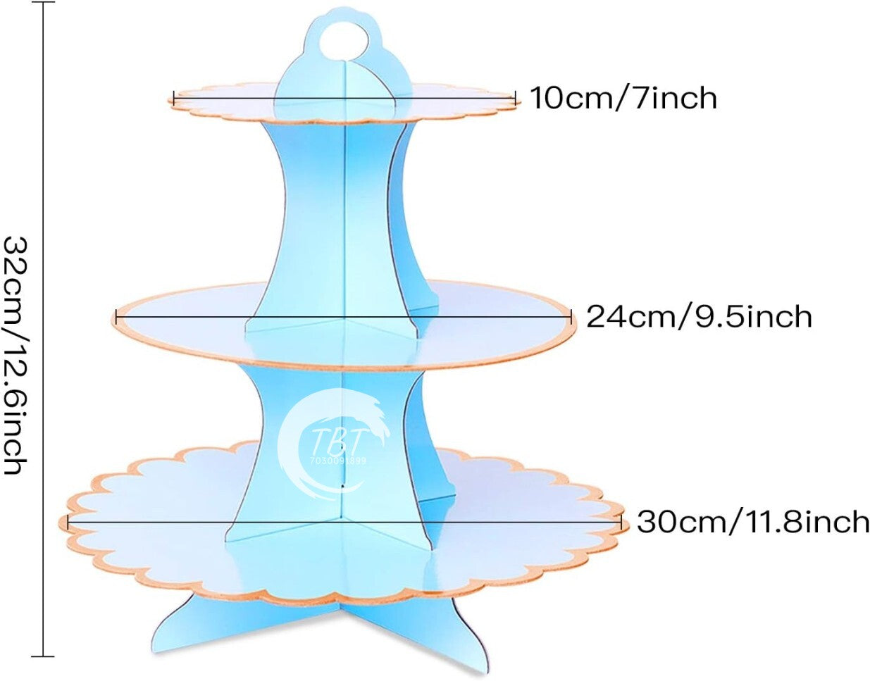 3 Tier Theme Cardboard Cupcake Stand Holder