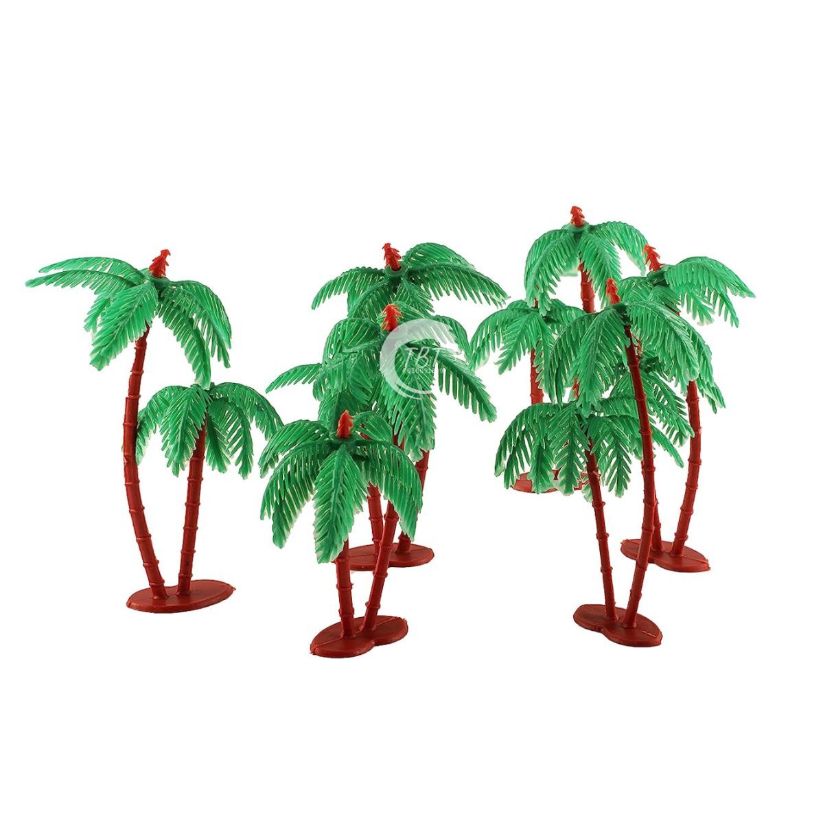 Artificial Coconut Tree For Cake Decoration - { Pack Of 3 Piece }
