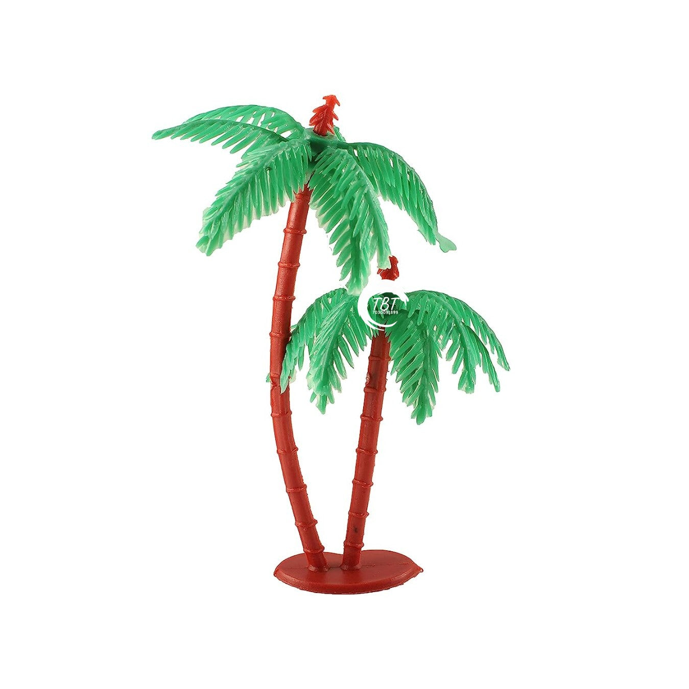 Artificial Coconut Tree For Cake Decoration - { Pack Of 3 Piece }