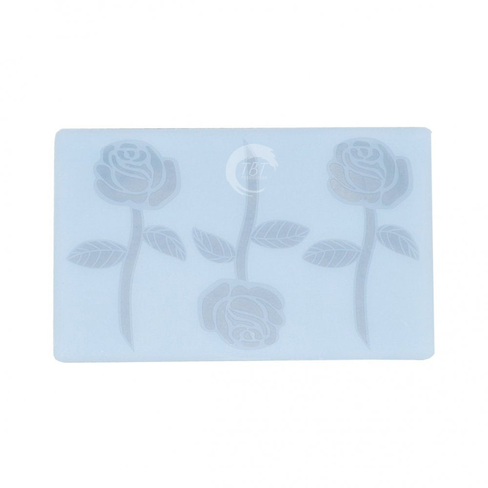 Rose Shape Silicon Chocolate Garnish Sheet Mold
