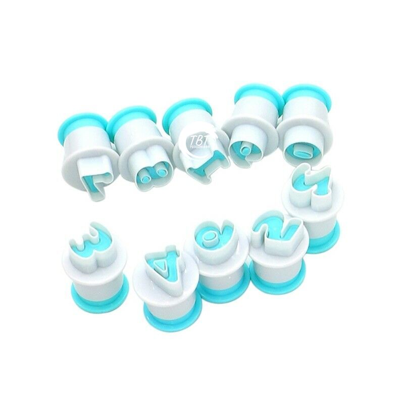 Mini Number Plunger Fondant Cookie Cutter