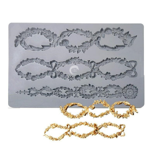 Floral Chain Prima Silicone Fondant Mold