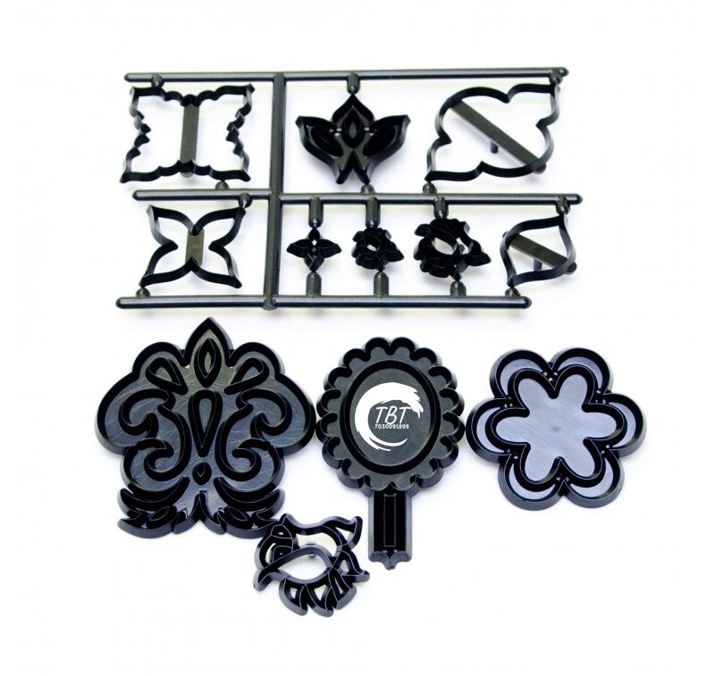 Mix Match Side Design Silhouette Fondant And Cookie Cutter Set