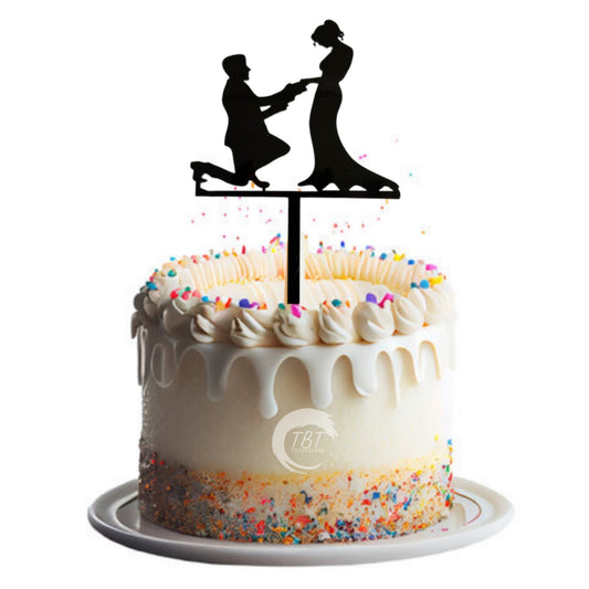 Couple Acrylic Cake Topper #5