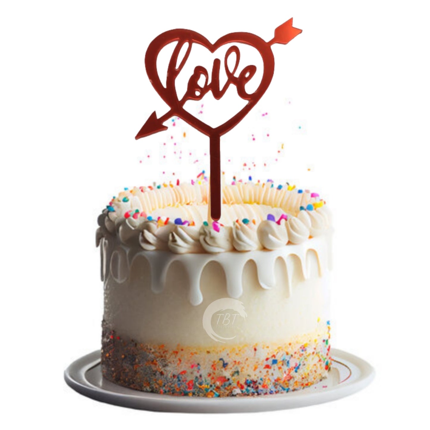 Love Acrylic Cake Topper #5