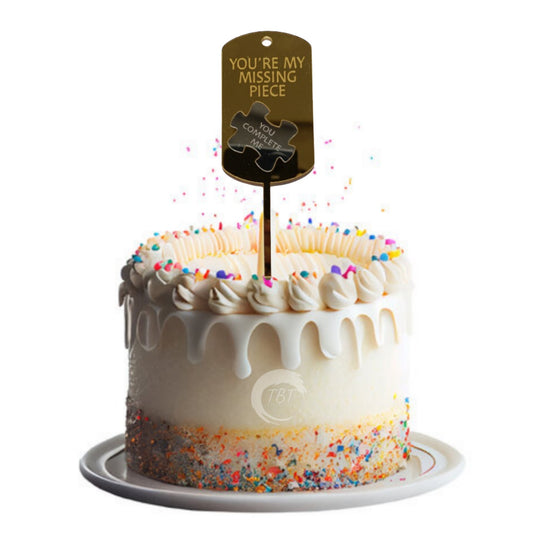 You'Re My Missing Piece Acrylic Cake Topper
